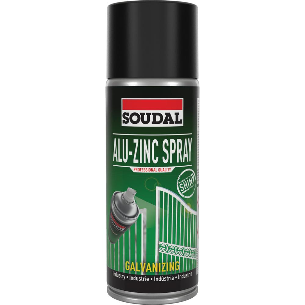Vopsea spray zinc aluminiu Soudal, 400 ml