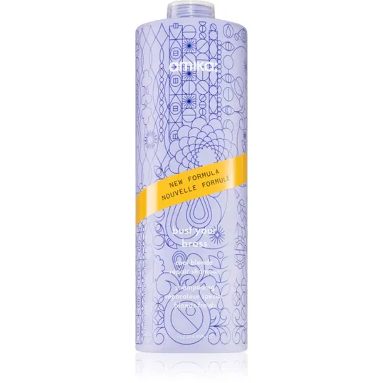 amika Bust Your Brass Cool Blonde sampon tonifiant cu violete pentru părul blond şi gri 1000 ml